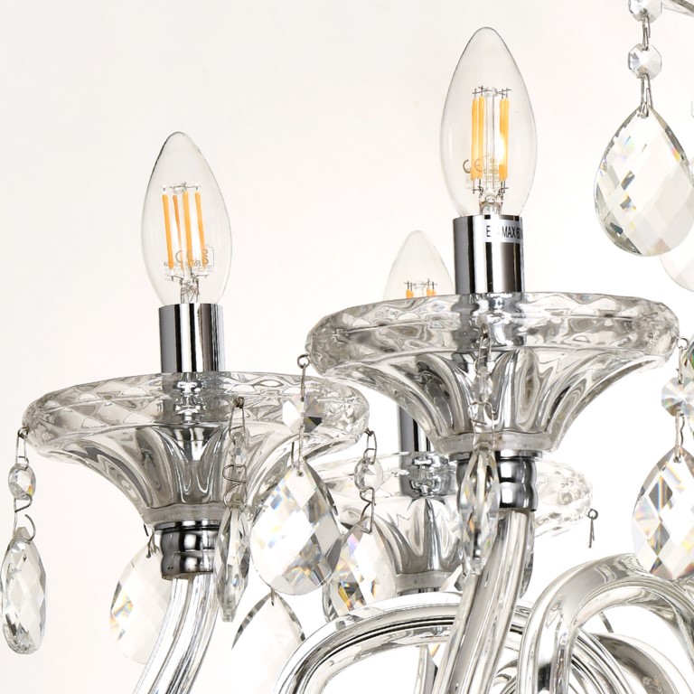 Glass Chandelier Light lamp (hl84576/6)